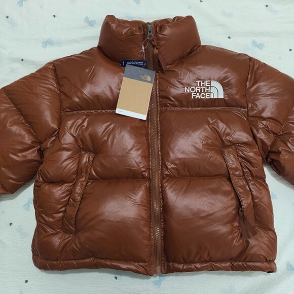 The North Face Jackets & Blazers - The North Face Brown Short Glossy Down Jacket